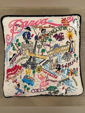 CatStudio // Paris Hand-Embroidered Pillow